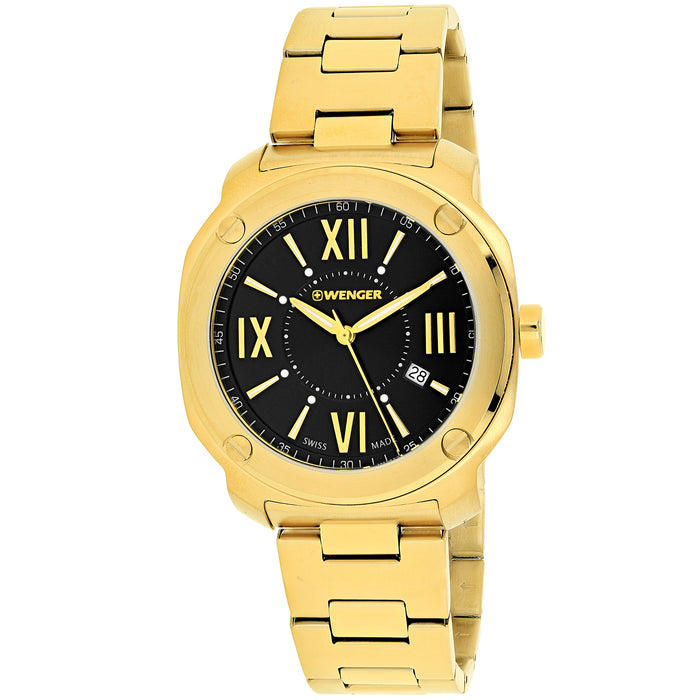 Wenger Men's Edge Romans Black Dial Watch - 01.1141.123