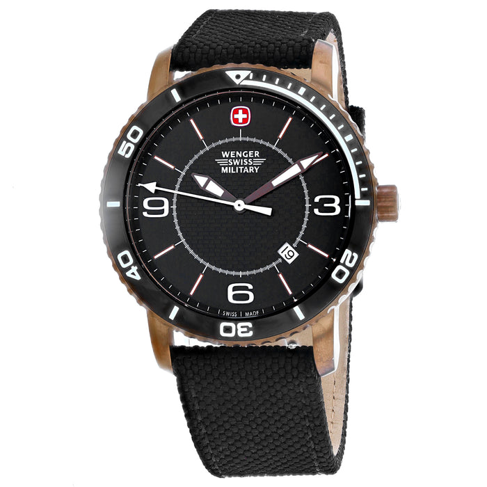 Wenger Men's Roadster Black Dial Watch - 01.9041.205C