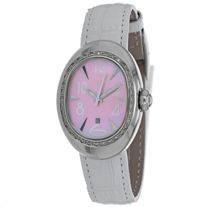 Locman Women's Diamond Nuovo Mother of pearl Dial Watch - 028MOPPKD/WH