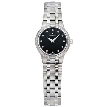 Movado Women's Classic Black Dial Watch - 606001
