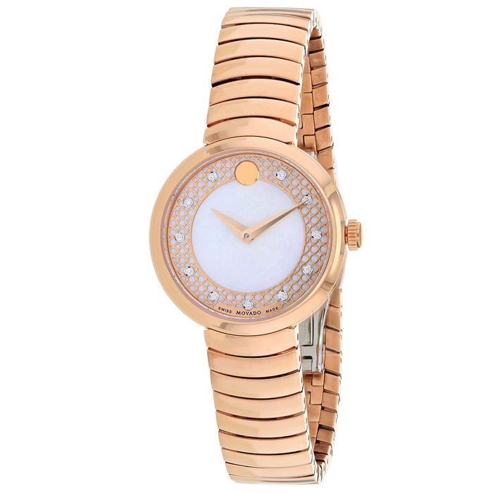 Movado Women's Myla White MOP Dial Watch - 607046