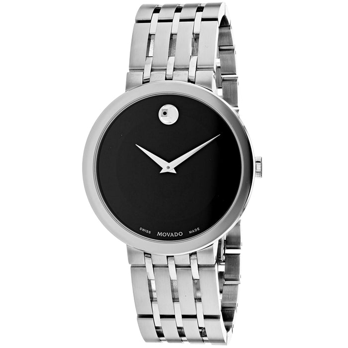 Movado Men's Esperanza Black Dial Watch - 607057