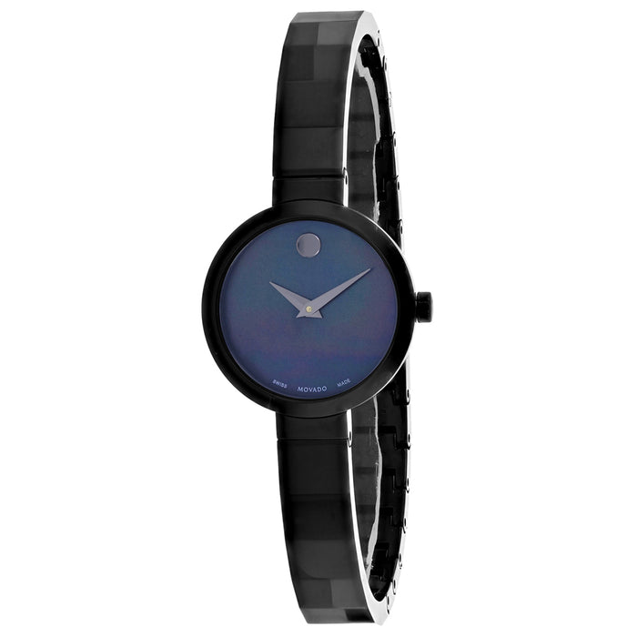Movado Women's Novella Black Dial Watch - 607113