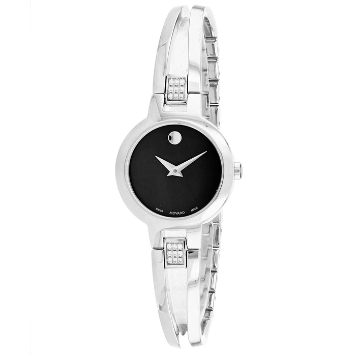 Movado Women's Amorosa Black Dial Watch - 607154