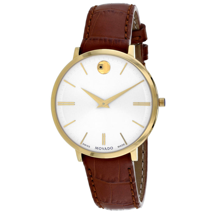 Movado Women's Ultra slim Silver Dial Watch - 607176
