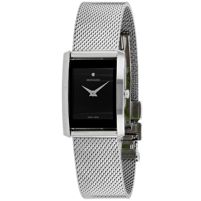 Movado Women's La Nouvelle Black Dial Watch - 607188