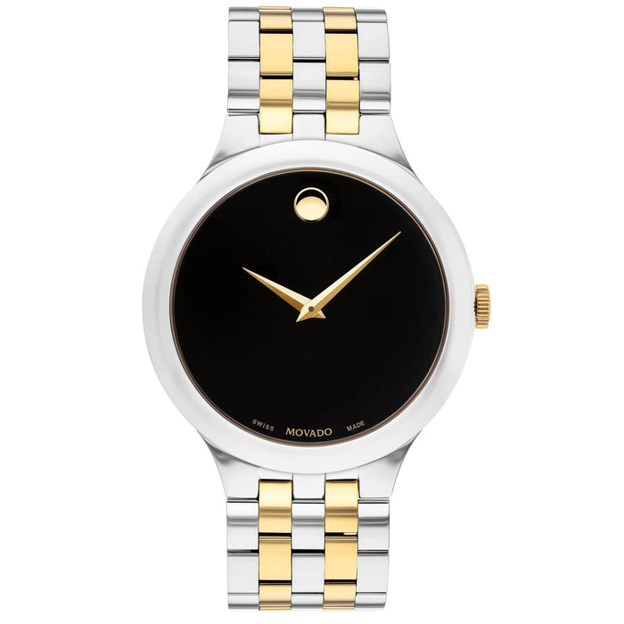 Movado Men's Classic Black Dial Watch - 607416