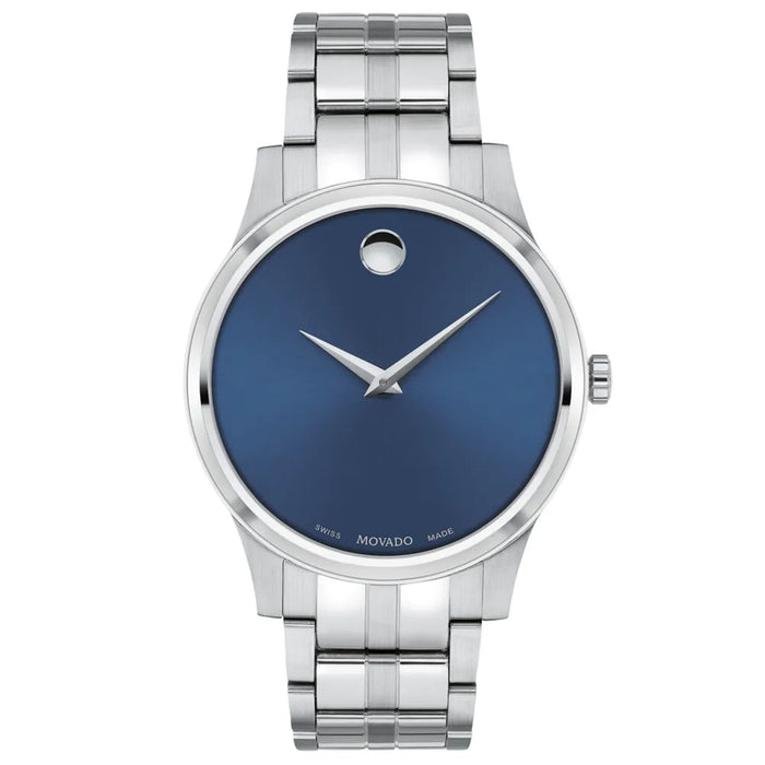 Movado Men's Classic Blue Dial Watch - 607534