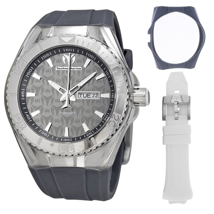 Technomarine Men's Cruise Monogram Black Dial Watch - 113005