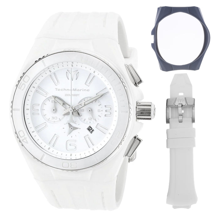 Technomarine Men's Cruise Vission II White Dial Watch - 113014