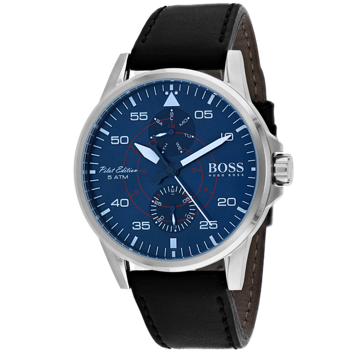 Hugo Boss Men's Aviator Casual Sport Blue Dial Watch - 1513515