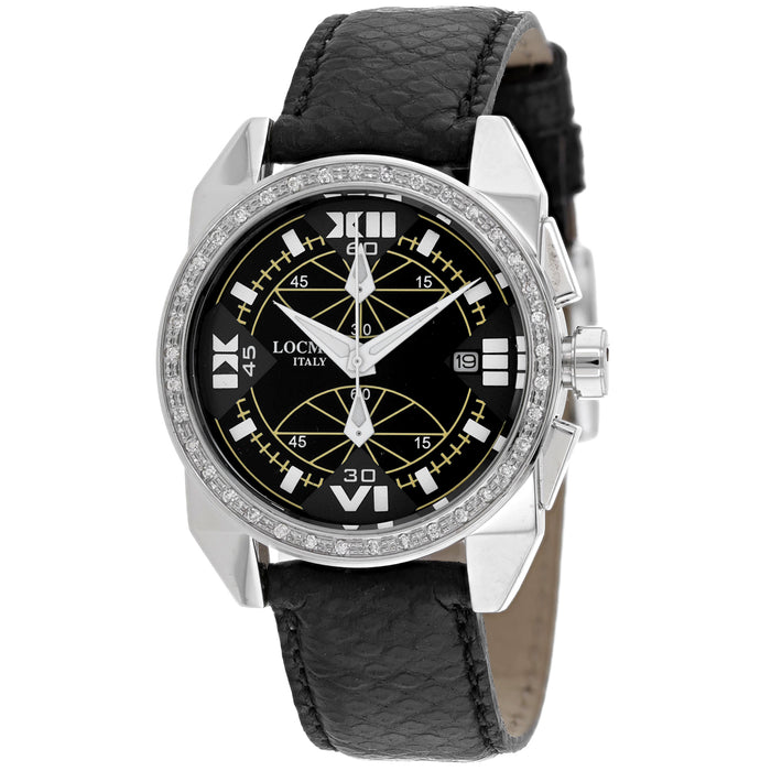 Locman Women's Diamond Cavallo Pazzo Black Dial Watch - 161BKWHD