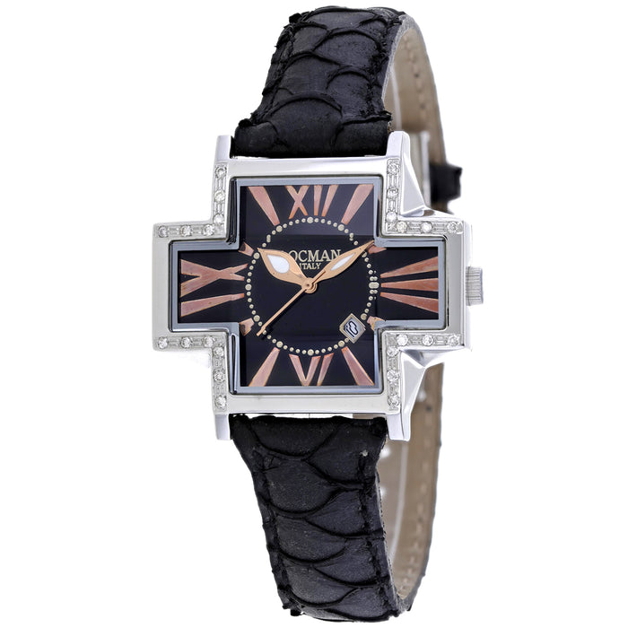 Locman Women's Diamond Plus Mother of Pearl Dial Watch - 181SBKD/BKKS
