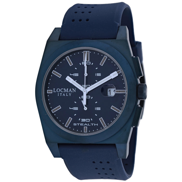 Locman Men's Stealth Blue Dial Watch - 202BLPVBLWHBL