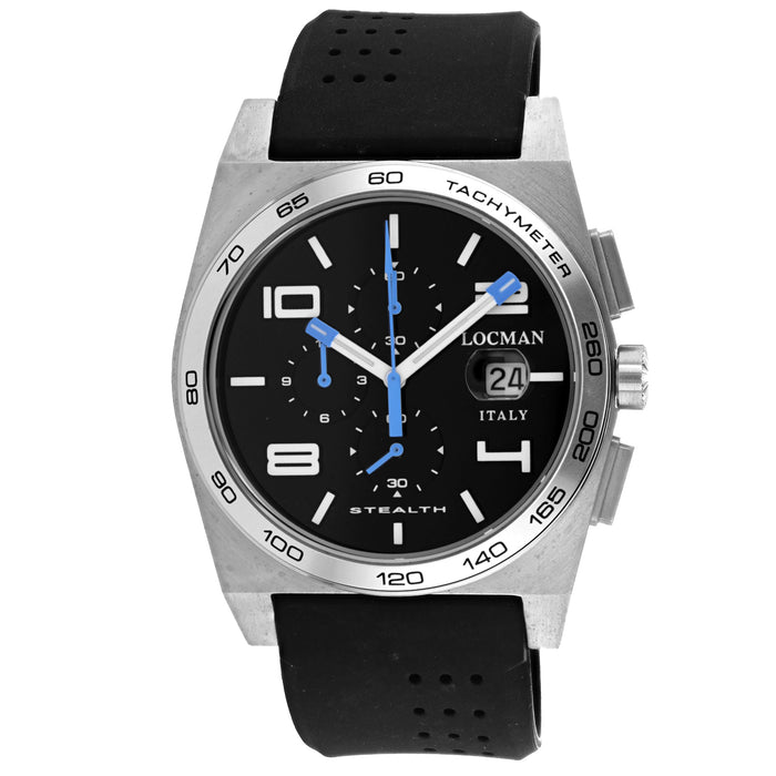 Locman Men's Classic Black Dial Watch - 209BKSKSTBKR