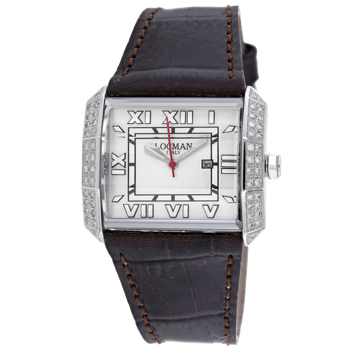 Locman Women's Classic Silver Dial Watch - 232MOPWHDC/BRLE