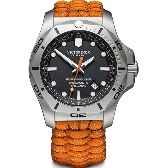 Victorinox Men's INOX Black Dial Watch - 241845