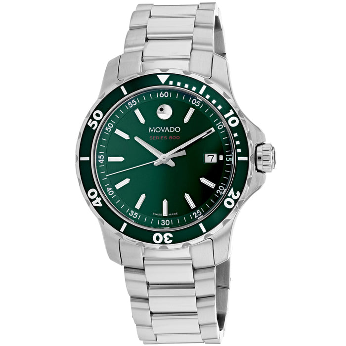 Movado Men's Series 800 Green Dial Watch - 2600136