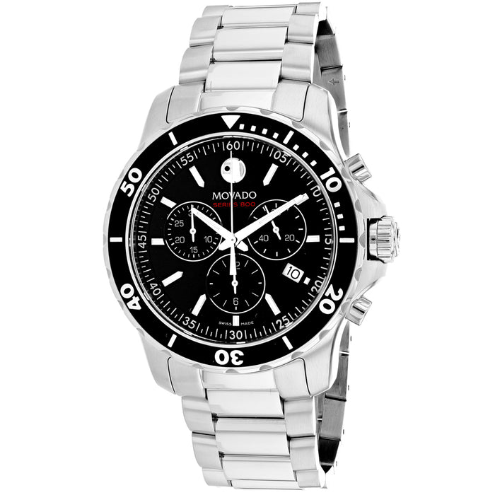 Movado Men's Series 800 Black Dial Watch - 2600142