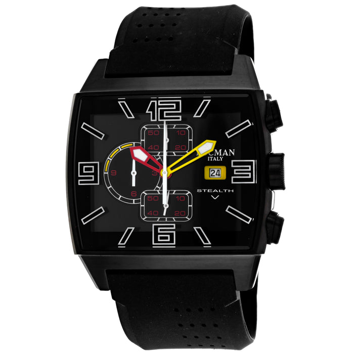 Locman Men's Classic Black Dial Watch - 301BKBKPVBKR