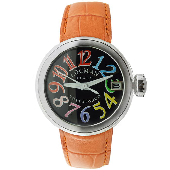 Locman Men's Classic Black Dial Watch - 340BKMULOR