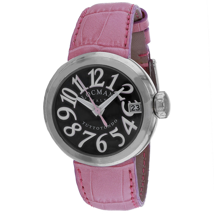 Locman Men's Classic Black Dial Watch - 340BKWHPPK
