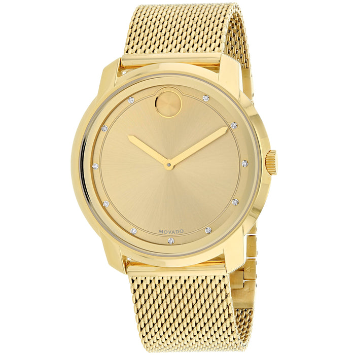 Movado Men's Bold Gold tone Dial Watch - 3600460