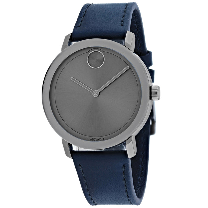 Movado Men's Bold Gunmetal Dial Watch - 3600507