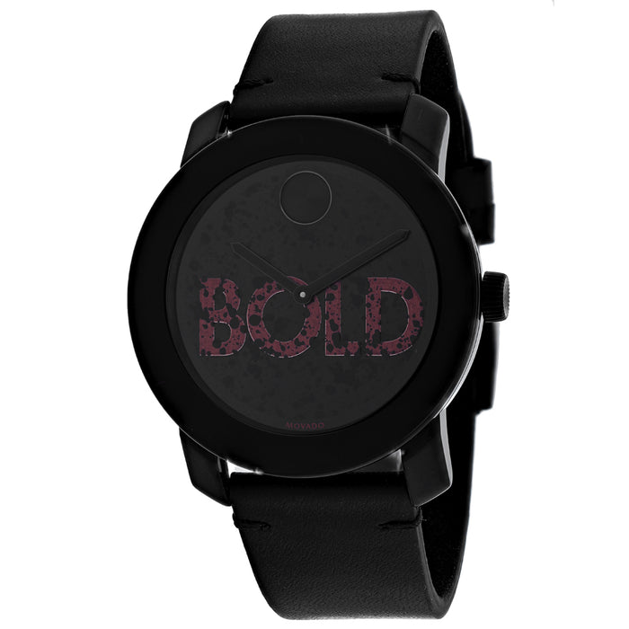 Movado Men's Black Dial Watch - 3600556