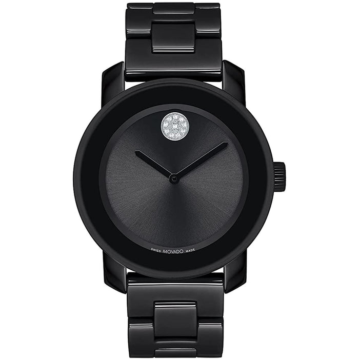 Movado Women's Bold Ceramic Black Dial Watch - 3600803