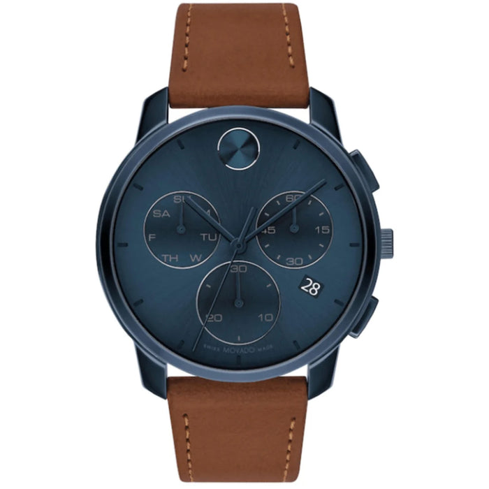 Movado Men's Bold Thin Blue Dial Watch - 3600834