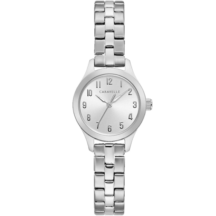 Caravelle Women's Classic Traditional Silver Dial Watch - 43L209