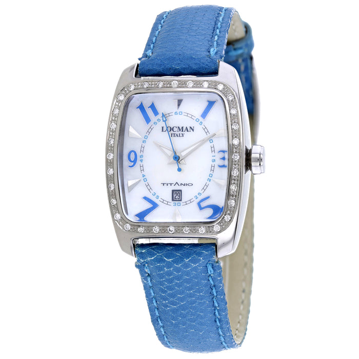 Locman Women's Titanio Diamonds Mother of Pearl Dial Watch - 483RMOPSK2D/BK OS