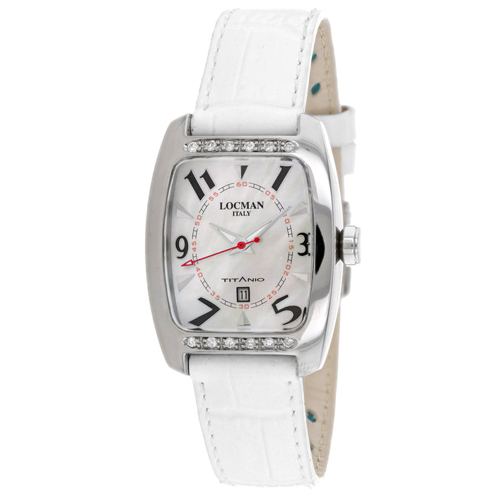 Locman Women's Diamond Titano Mother of Pearl Dial Watch - 483WHWH