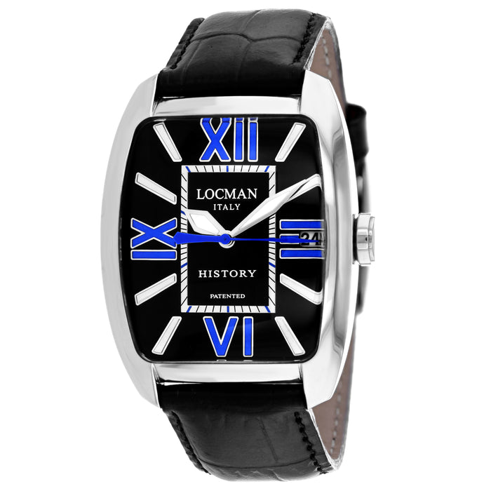Locman Men's Classic Black Dial Watch - 486NBKBL1BK