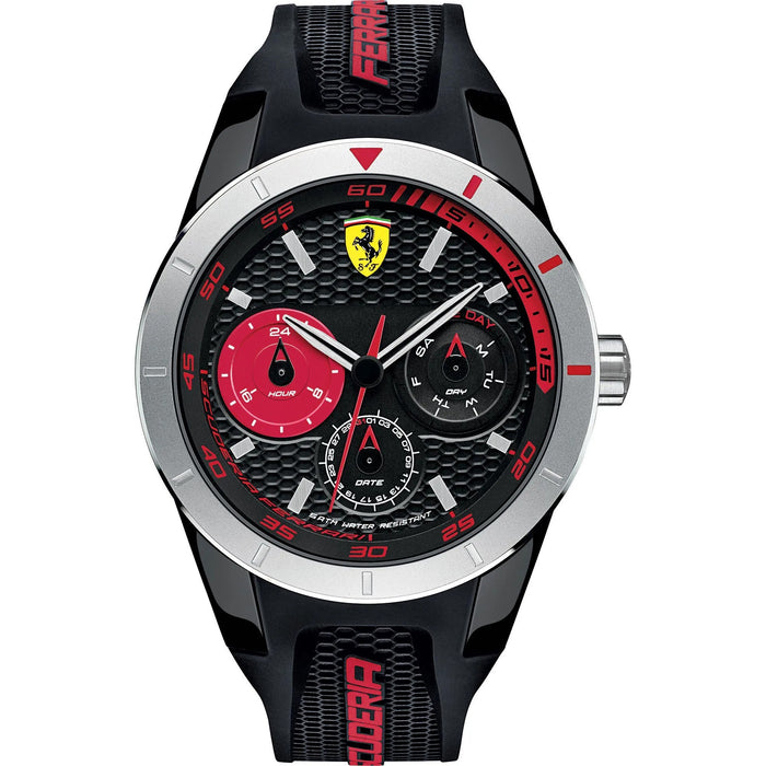 Ferrari Men's Red Rev T Multi Black Dial Watch - 830254