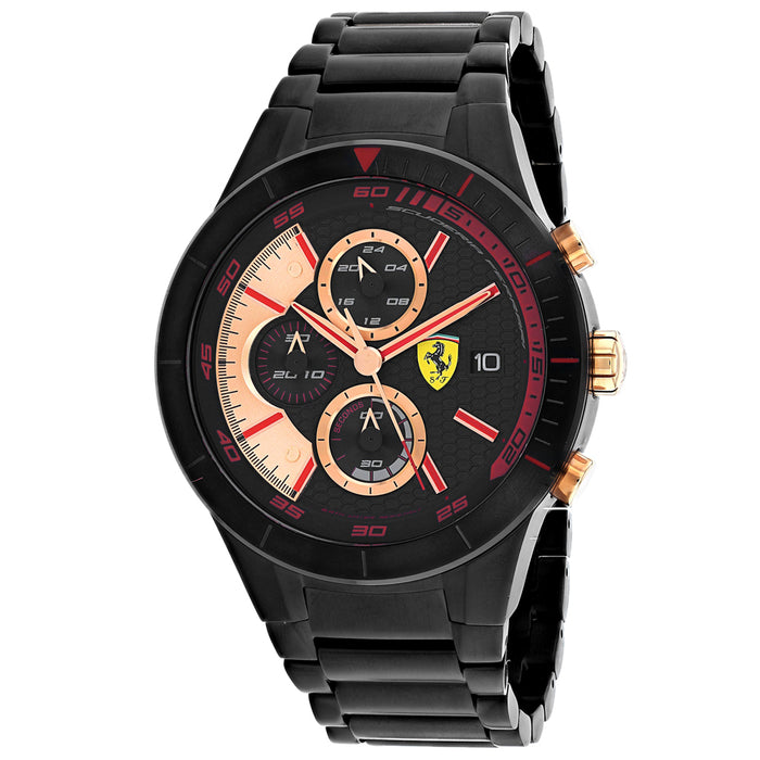 Ferrari Men's RedRev Evo Black Dial Watch - 830305