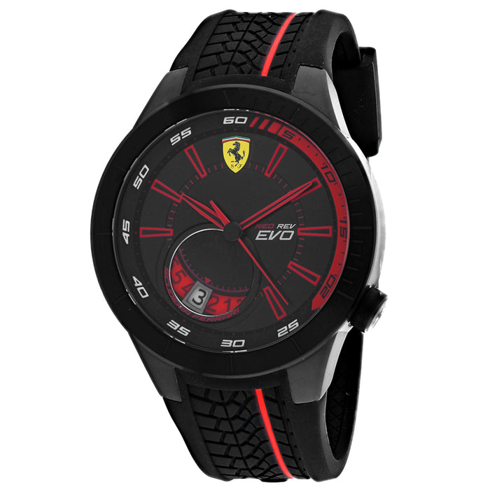 Ferrari Men's Red Rev Evo Black Dial Watch - 830339