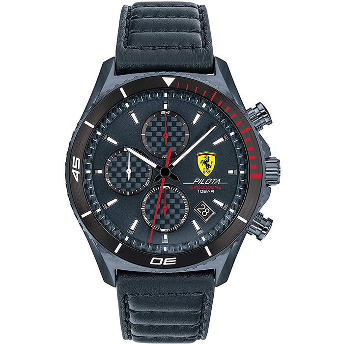 Ferrari Men's Pilota Blue Dial Watch - 830774