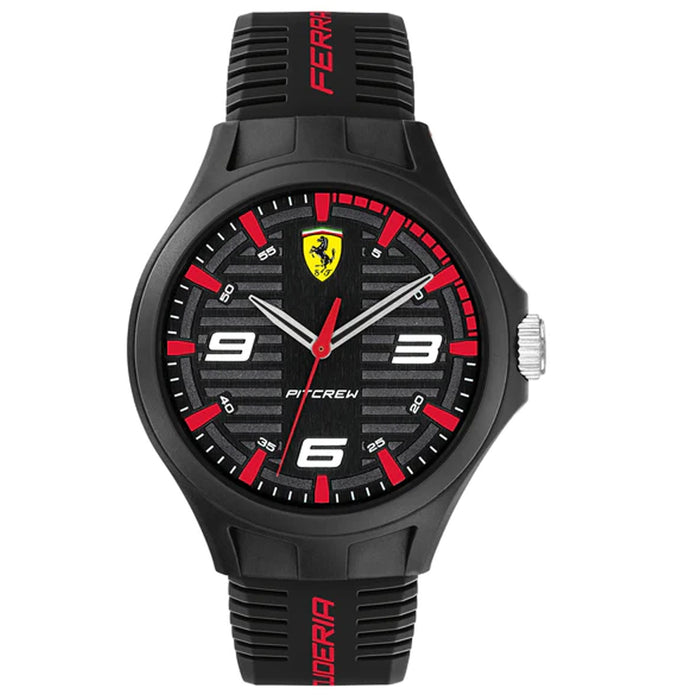 Ferrari Men's Pit Crew Black Dial Watch - 830778
