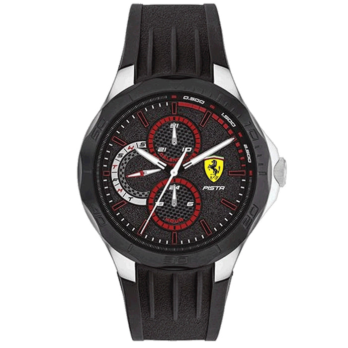 Ferrari Men's Pista Black Dial Watch - 830821
