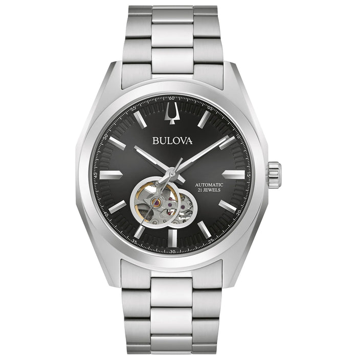 Bulova Men's Surveyor Black Dial Watch - 96A270