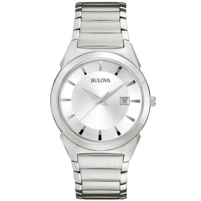 Bulova Men's Classic Silver Dial Watch - 96B015