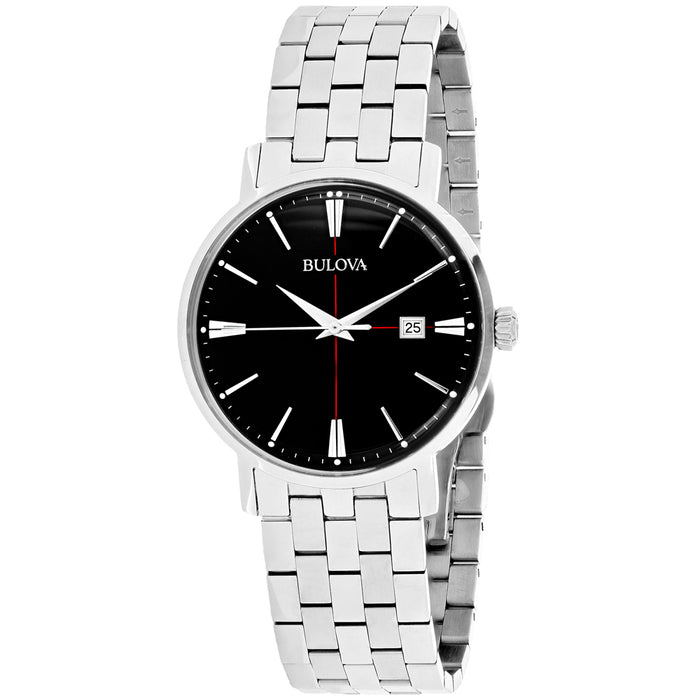 Bulova Men's Classic Black Dial Watch - 96B244