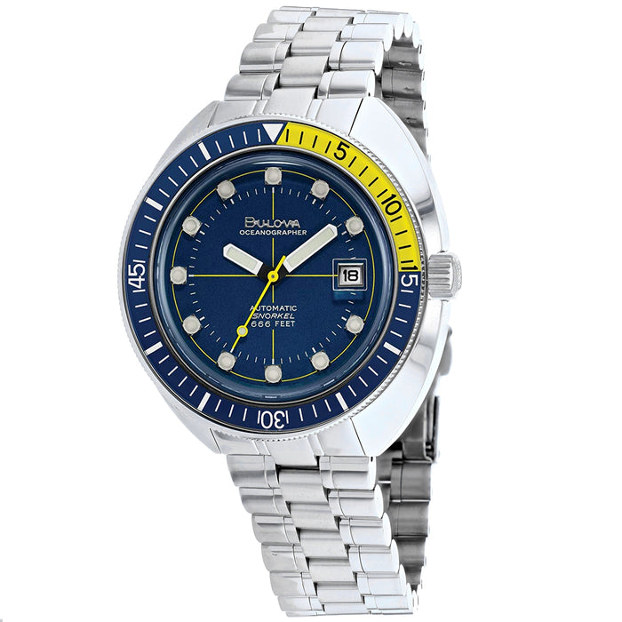 Bulova Men's Oceanographer Blue Dial Watch - 96B320