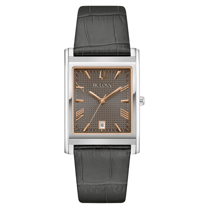Bulova Men's Sutton Grey Dial Watch - 96B443