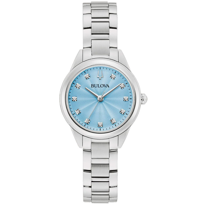 Bulova Women's Sutton Light blue Dial Watch - 96P250