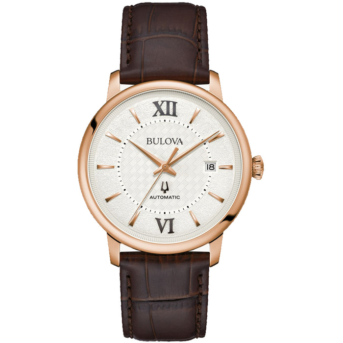 Bulova Men's Hudson White Dial Watch - 97B225