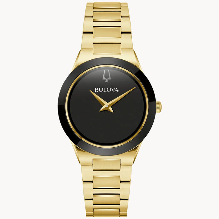 Bulova Women's Millenia Black Dial Watch - 97L175