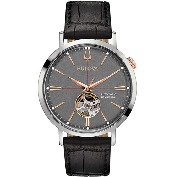 Bulova Men's Classic Grey Dial Watch - 98A187